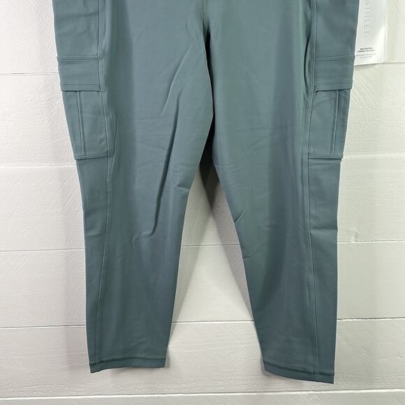 ATHLETA Minimalist Grey Salutation Cargo‎ 7/8 Tight Leggings Gym Workout Size XL - Picture 7 of 15